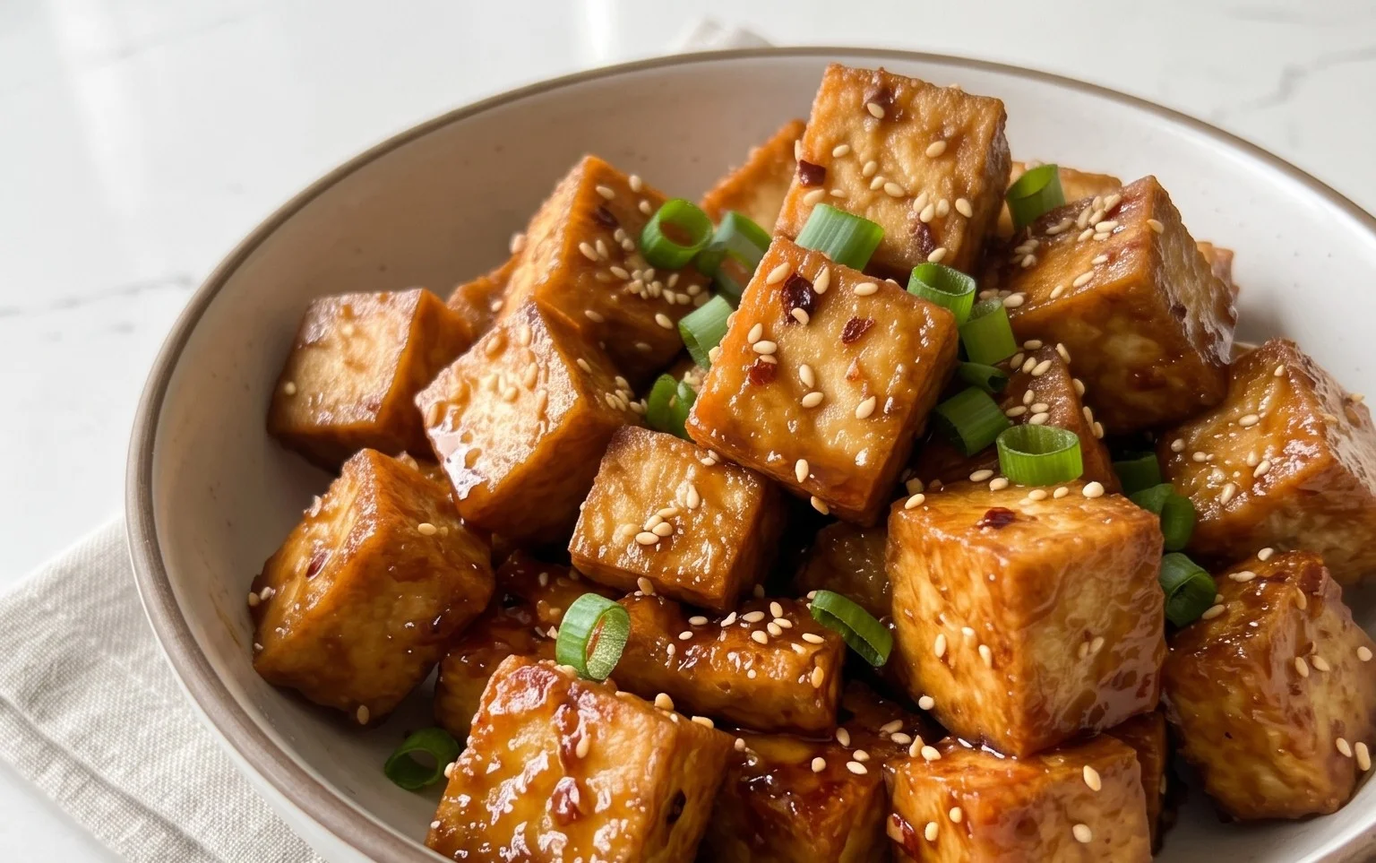 Honey Garlic Tofu