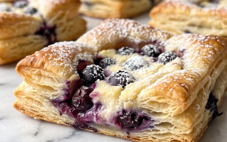 Blueberry Cream Cheese Puff Pastry