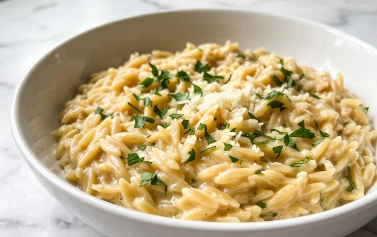 Creamy Garlic Parmesan Orzo