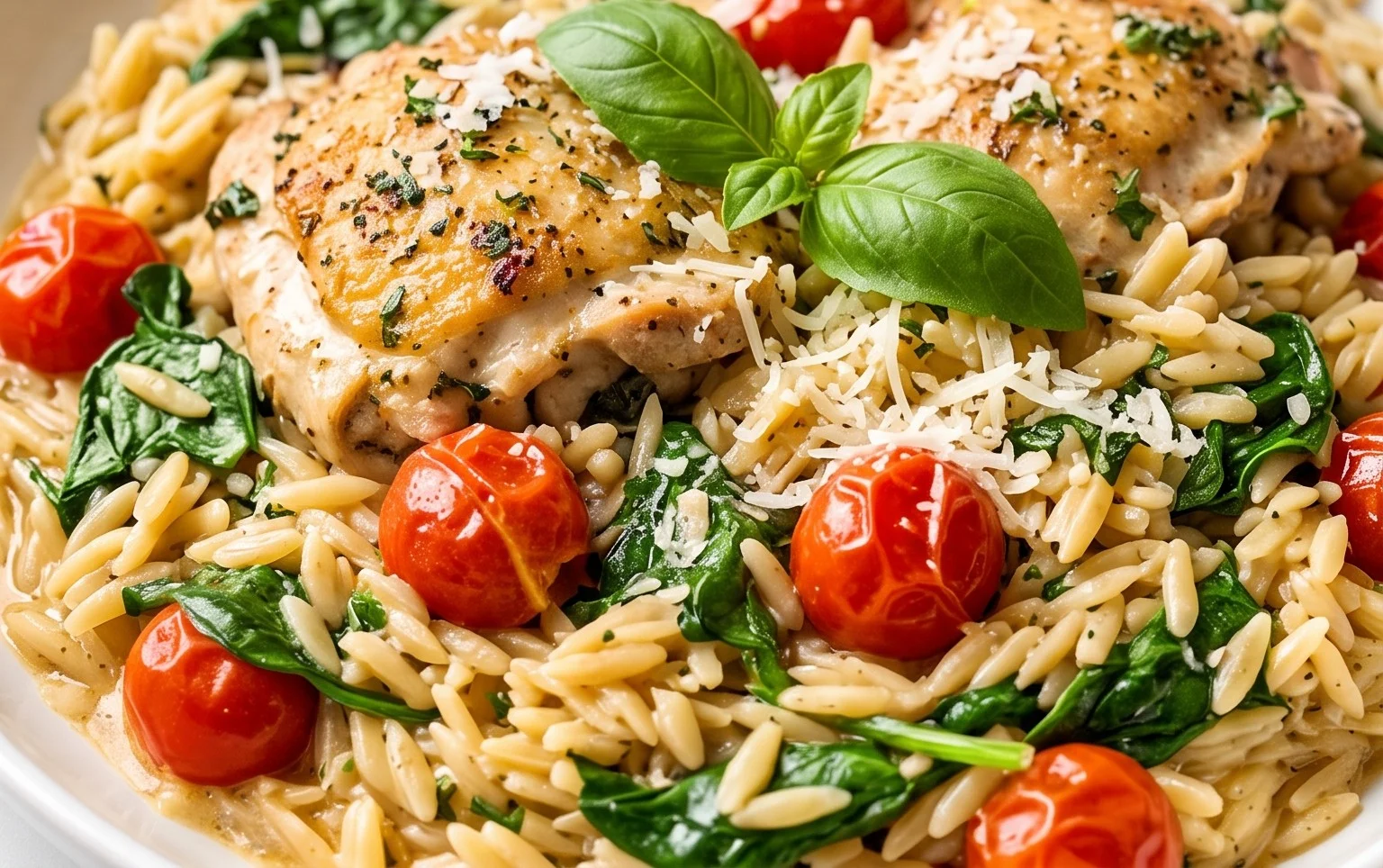 Chicken Orzo (30-Minutes, One-Pan)