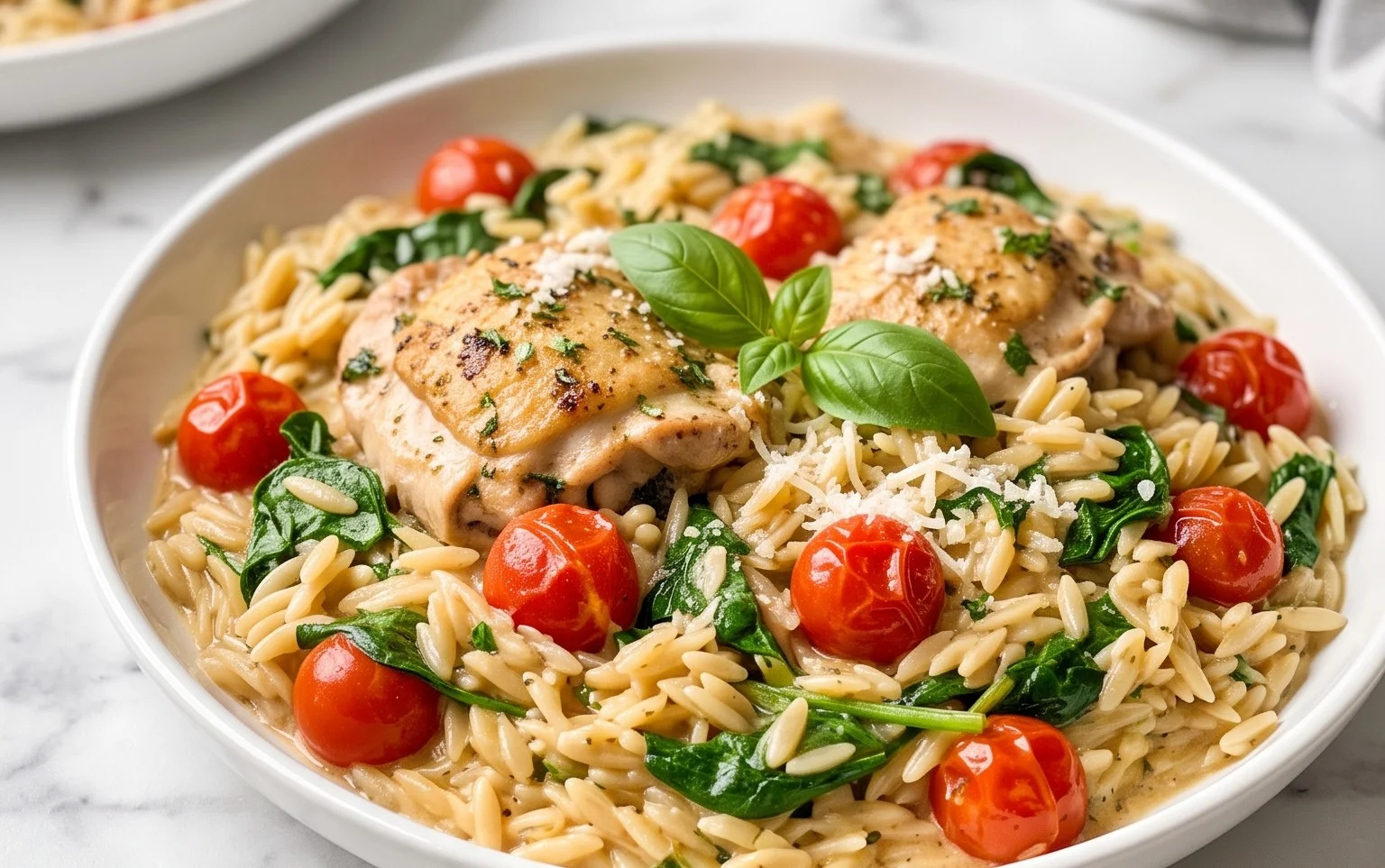 Chicken Orzo (30-Minutes, One-Pan)