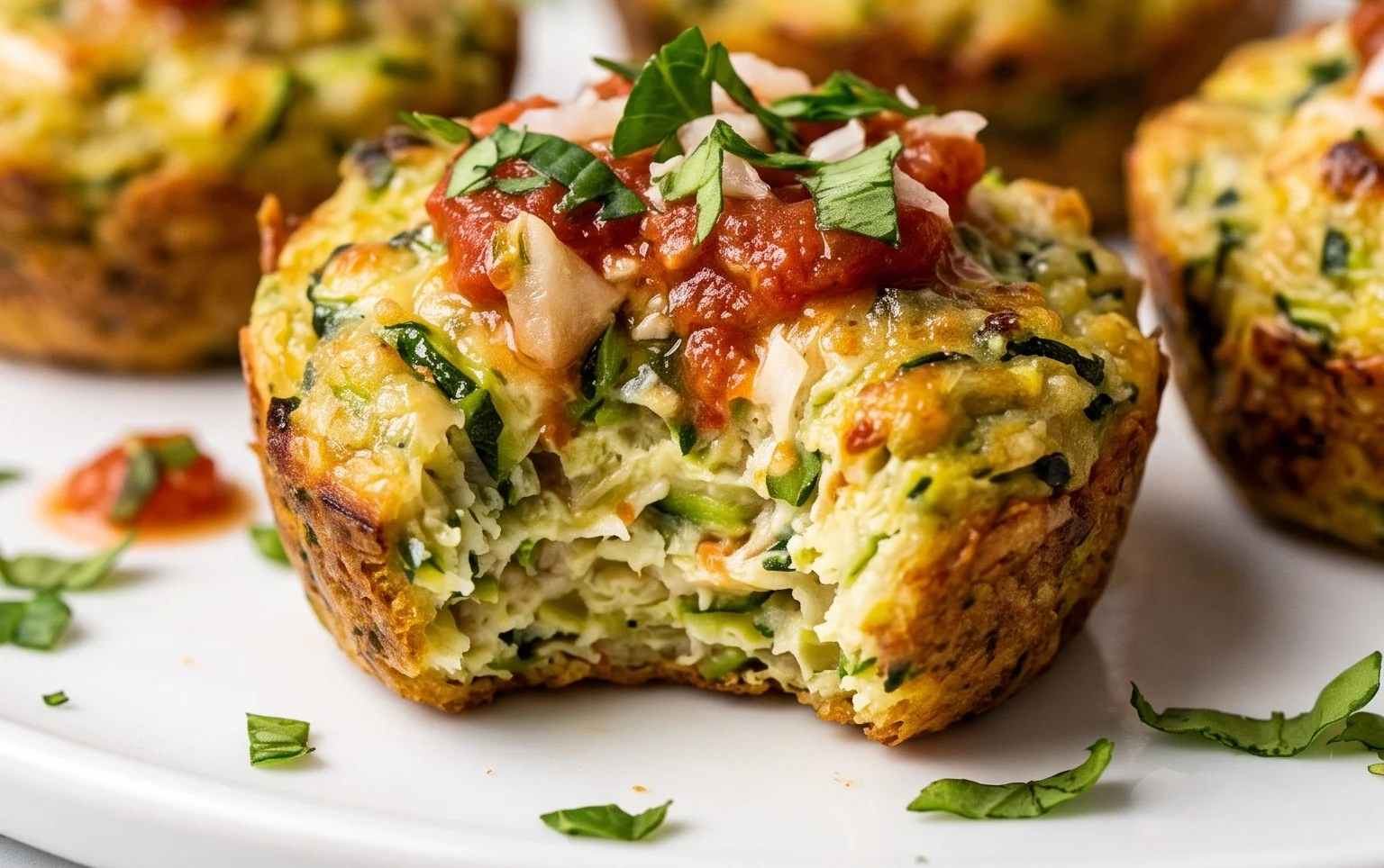 Zucchini Garlic Bites