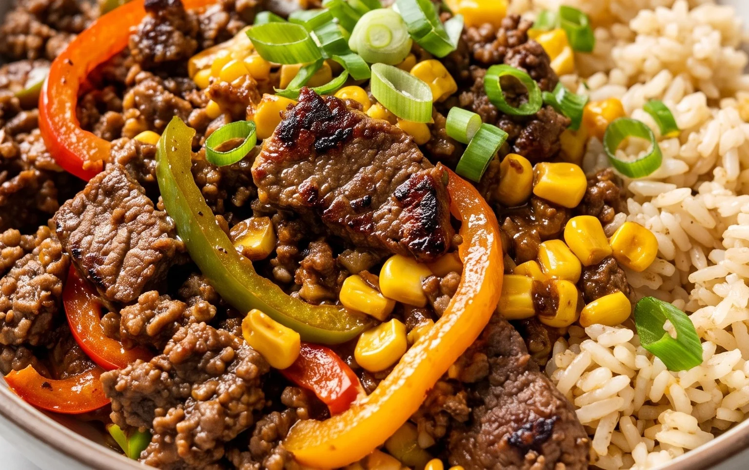 Beef Pepper Rice Bowl is a delicious meal option.