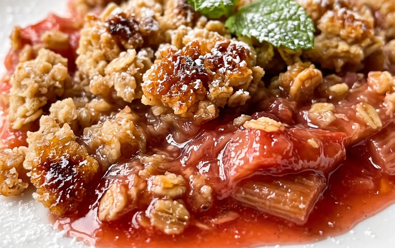 Easy Rhubarb Crisp