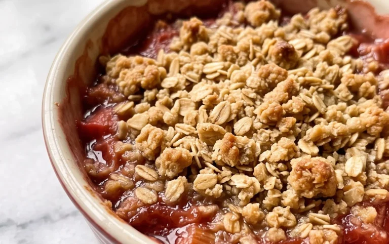 Easy Rhubarb Crisp