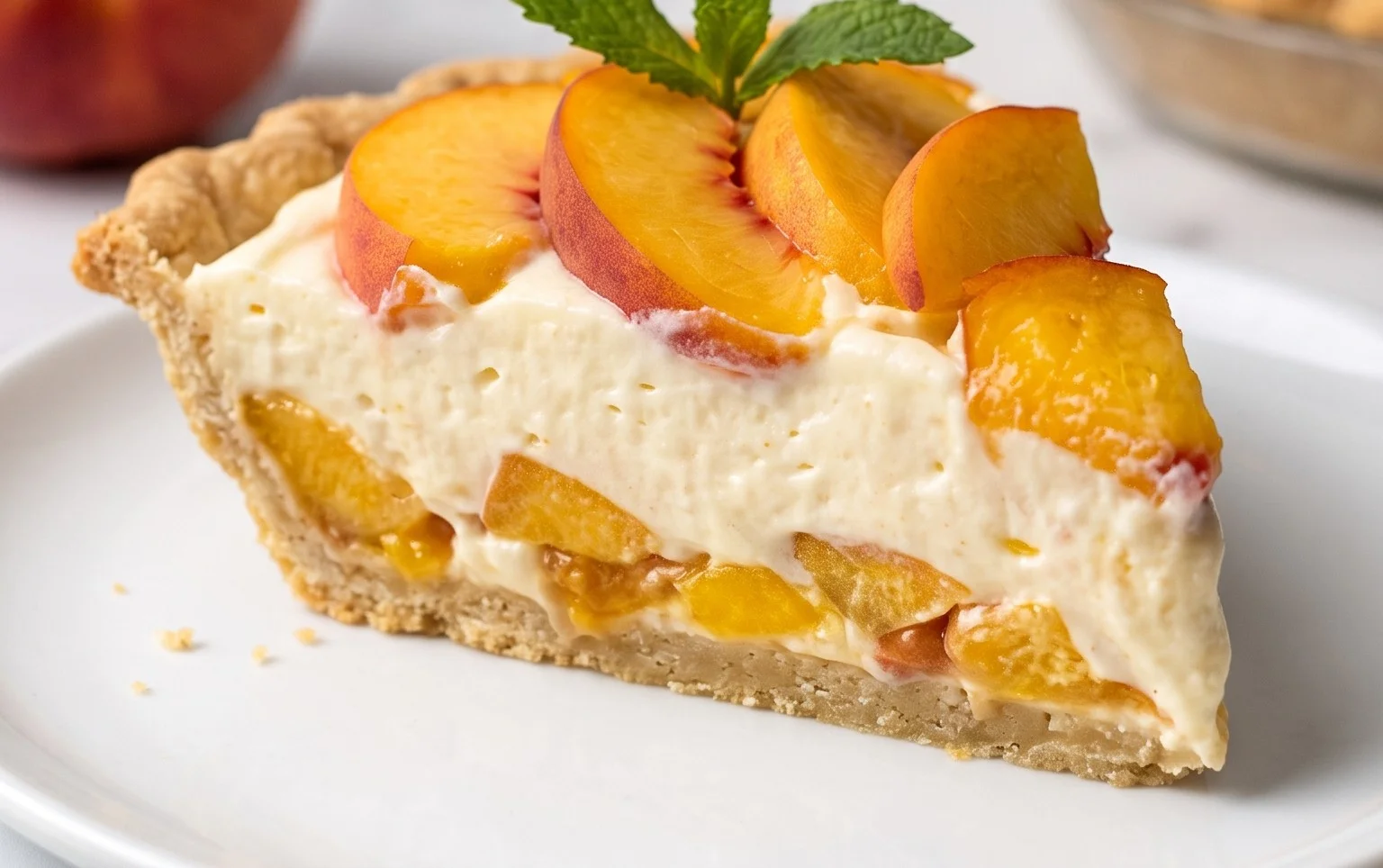 Peaches and Cream Pie