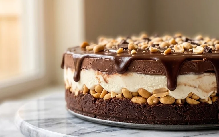 Buster Bar Ice Cream Cake