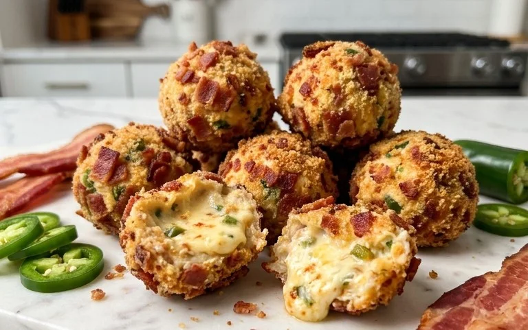 Beef Bacon Jalapeño Popper Cheese Balls