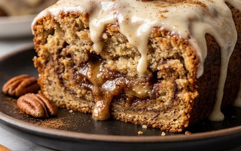 Cinnamon Roll Banana Bread