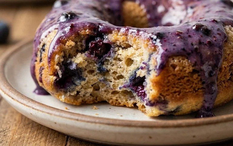 Blueberry Cake Donuts