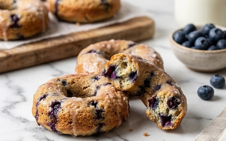 Blueberry Cake Donuts