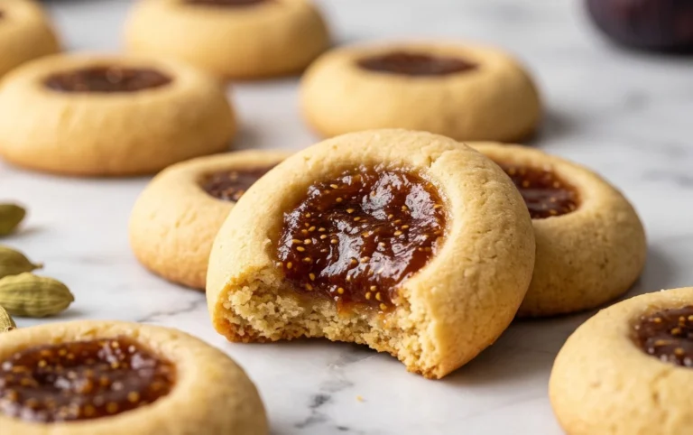 Cardamom Fig Thumbprint Cookies
