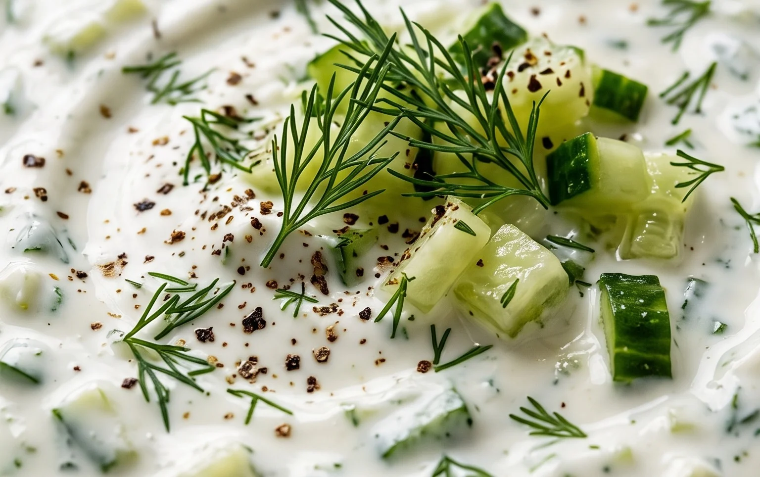 Cucumber Dip with Sour Cream and Dill