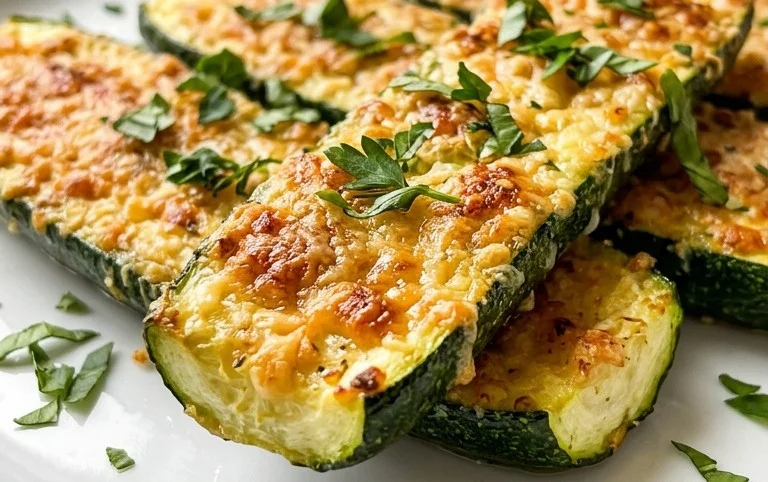 Oven Roasted Parmesan Zucchini 