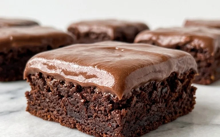 Zucchini Brownies with 1 minute Frosting!