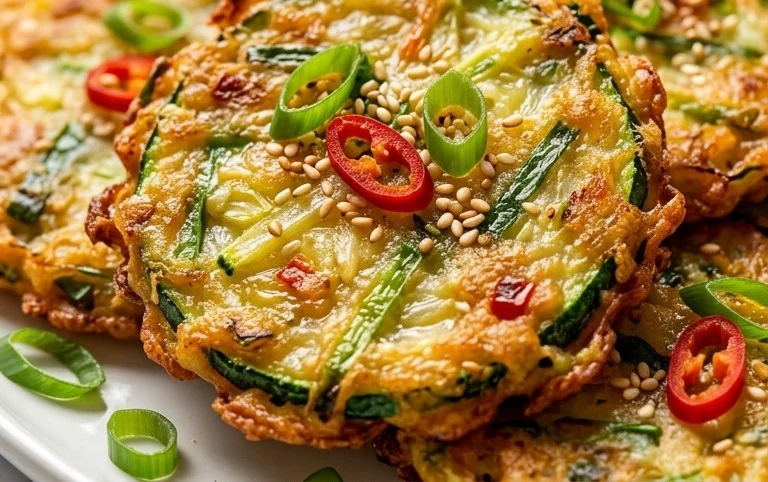 Quick & Easy Korean Zucchini Fritters (Hobak Jeon)