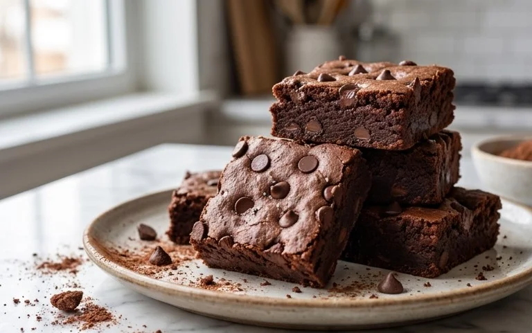 Flourless Chickpea Brownies (Vegan & Gluten Free)