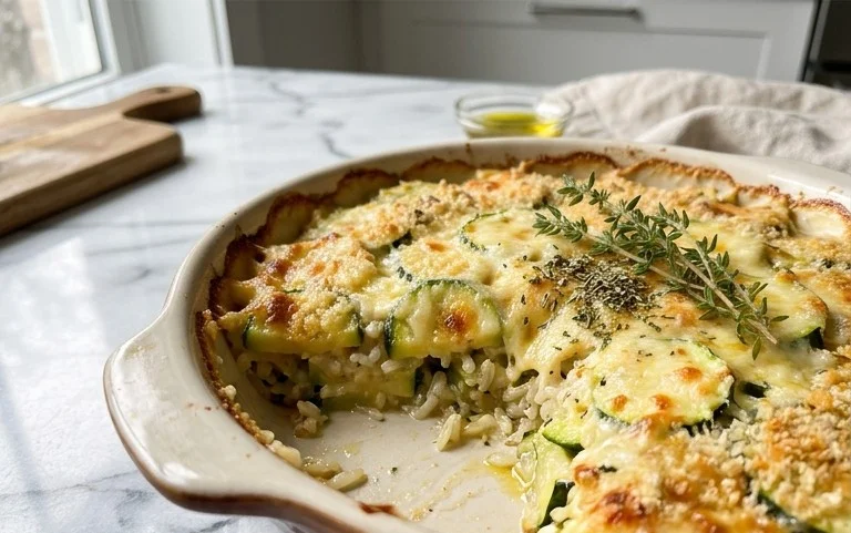 Julia Child's Zucchini and Rice Gratin (Tian de Courgettes au Riz)