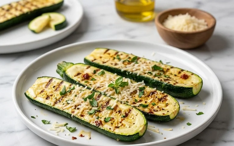 Grilled Zucchini with Parmesan