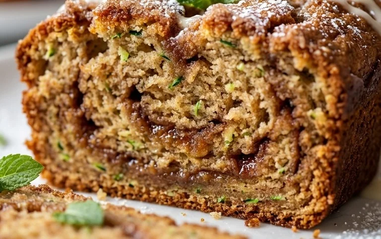 Moist and Delicious Cinnamon Swirl Zucchini Bread