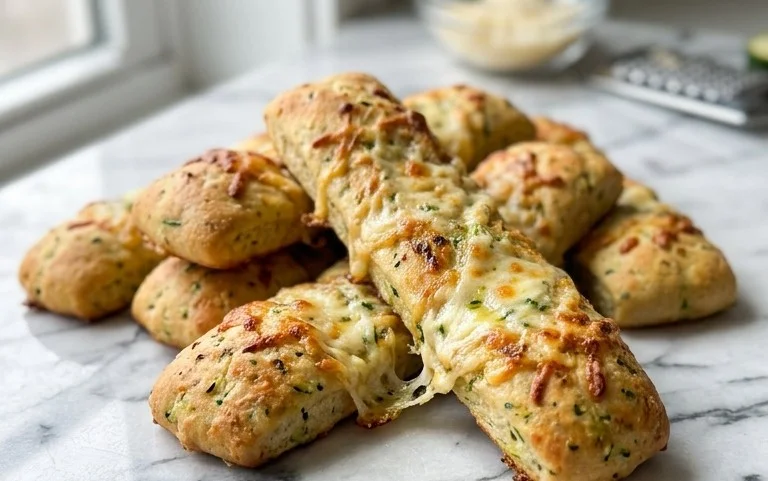 Cheesy Zucchini Breadsticks