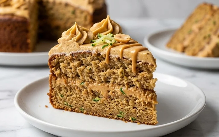 Moist Peanut Butter Zucchini Cake Recipe