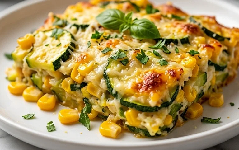 Zucchini Corn Parmesan Bake Recipe