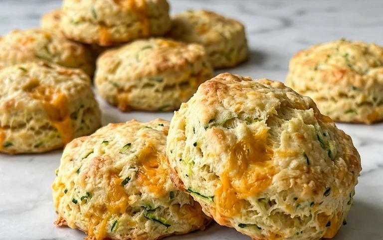 Zucchini Cheddar Biscuits